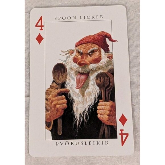 The Icelandic Yule Lads Playing Cards Deck Christmas Trolls Brian Pilkington Odd - Picture 12 of 16